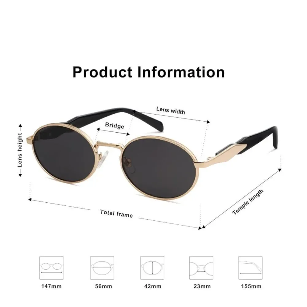 Retro Oval Sunglasses